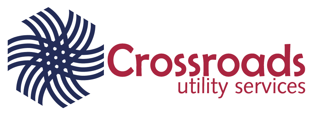 Crossroads logo blue and red